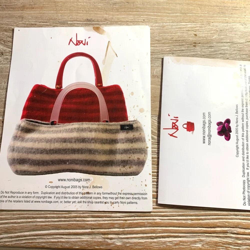 COPY - Noni Knitting carpet bag & camellia flower pattern